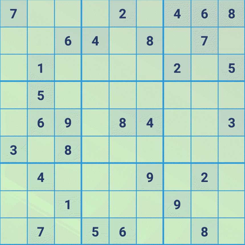 Solving sudoku using tip 1